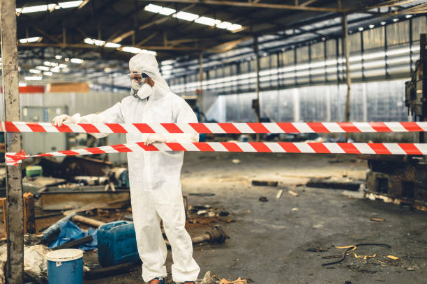 Professional Drug Lab Cleanup technician working in Harkers Island, NC